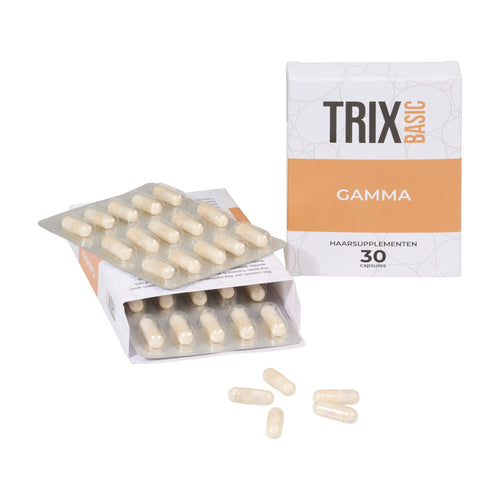 Confezione di TRIX Basic Gamma con blister e capsule